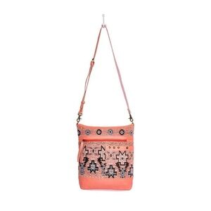 Myra Bag Suzanna Trail Coral Crossbody with Tassel